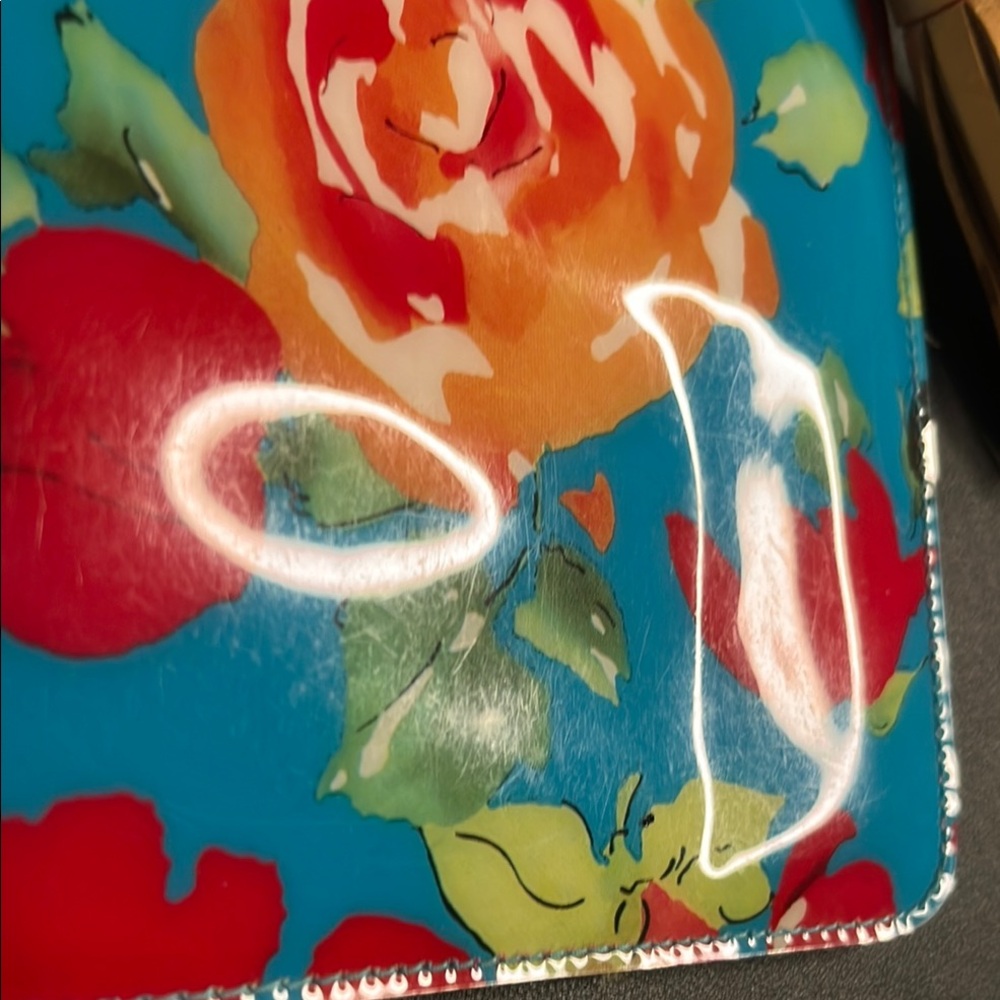Dooney and Bourke Bright Floral Clutch with Tassel EUC - Picture 6 of 6
